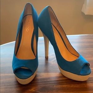 Suede Platform Heels